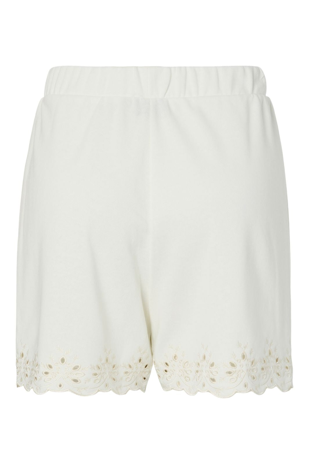 Pieces - Pcchilli Summer Broderi Shorts - 4984242 Cloud Dancer