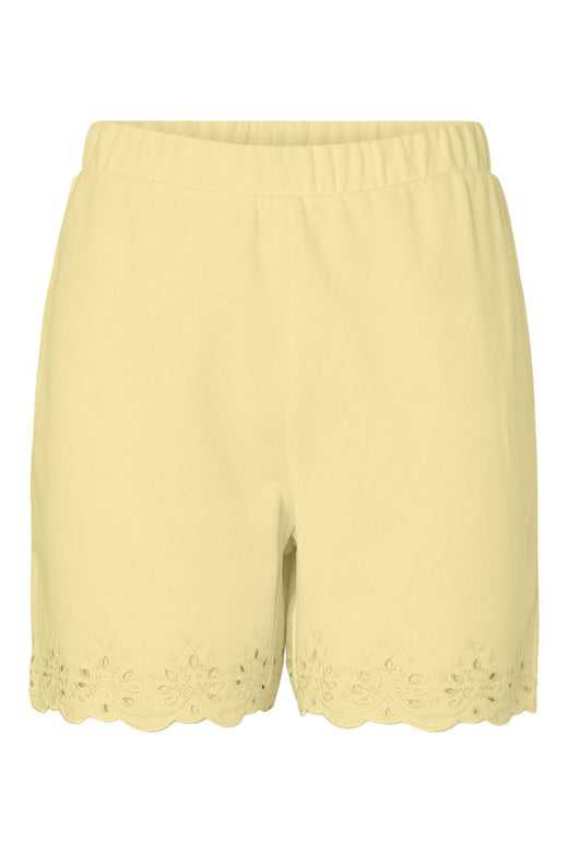 Pieces - Pcchilli Summer Broderi Shorts - 5043112 French Vanilla