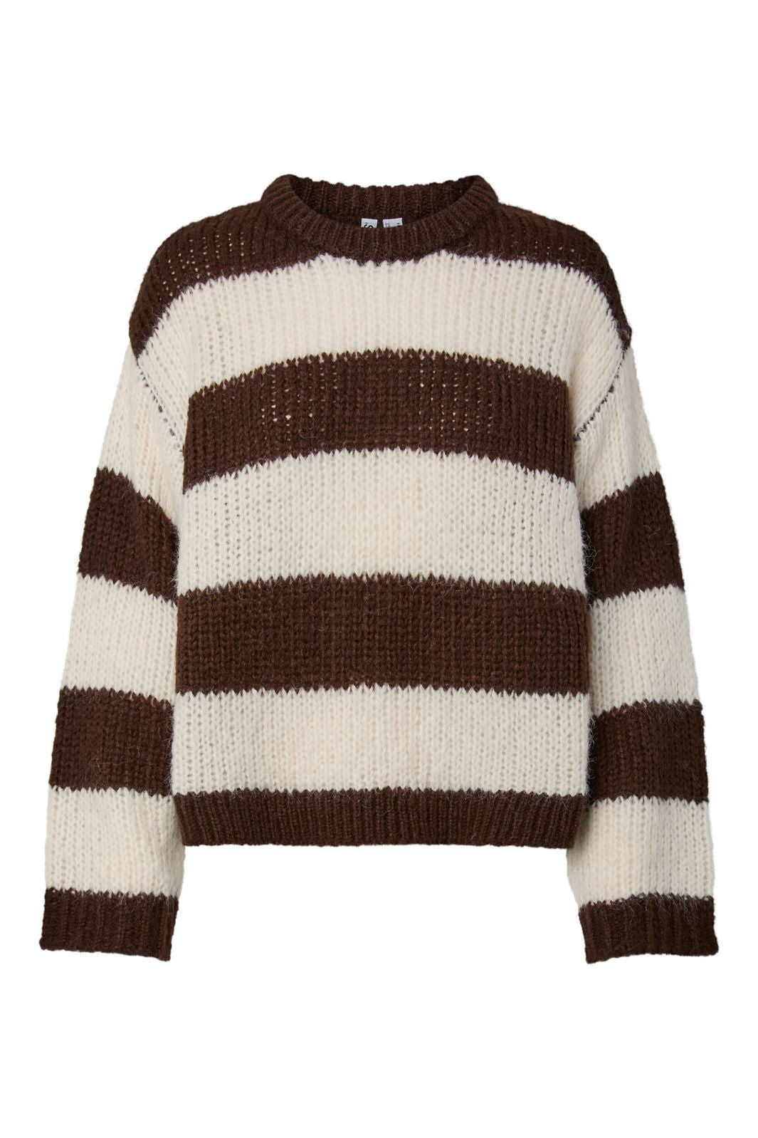 Pieces - Pcdorthea Ls Chunky Knit - 5104862 Hot Fudge Coconut Milk