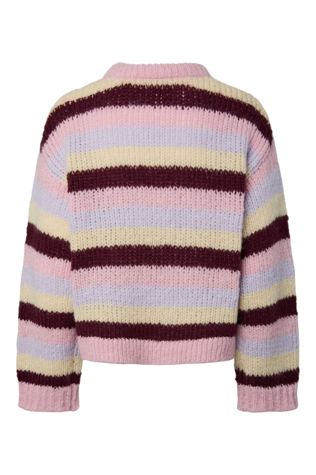Pieces - Pcdorthea Ls Chunky Knit - 5104863 Roseate Spoonbill Winetasting/French Vanilla/Pastel Lilac