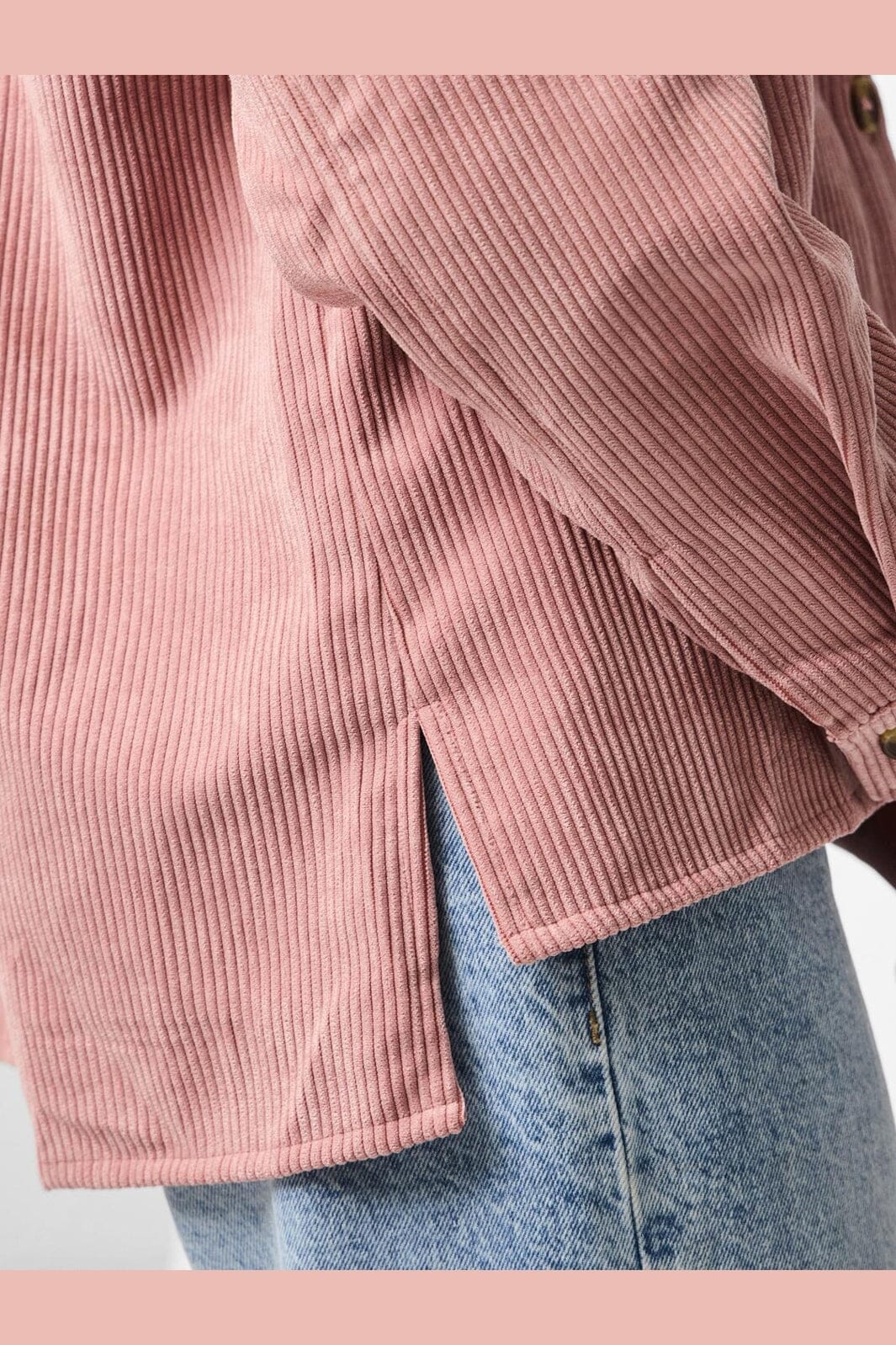 Pieces - Pceffi Ls Corduroy Shirt - 3415168 Ash Rose