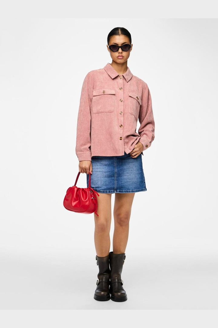 Pieces - Pceffi Ls Corduroy Shirt - 3415168 Ash Rose