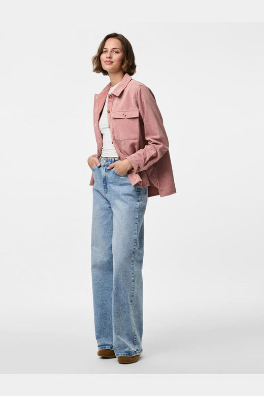 Pieces - Pceffi Ls Corduroy Shirt - 3415168 Ash Rose