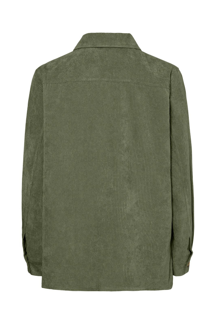 Pieces - Pceffi Ls Corduroy Shirt - 3969495 Olivine