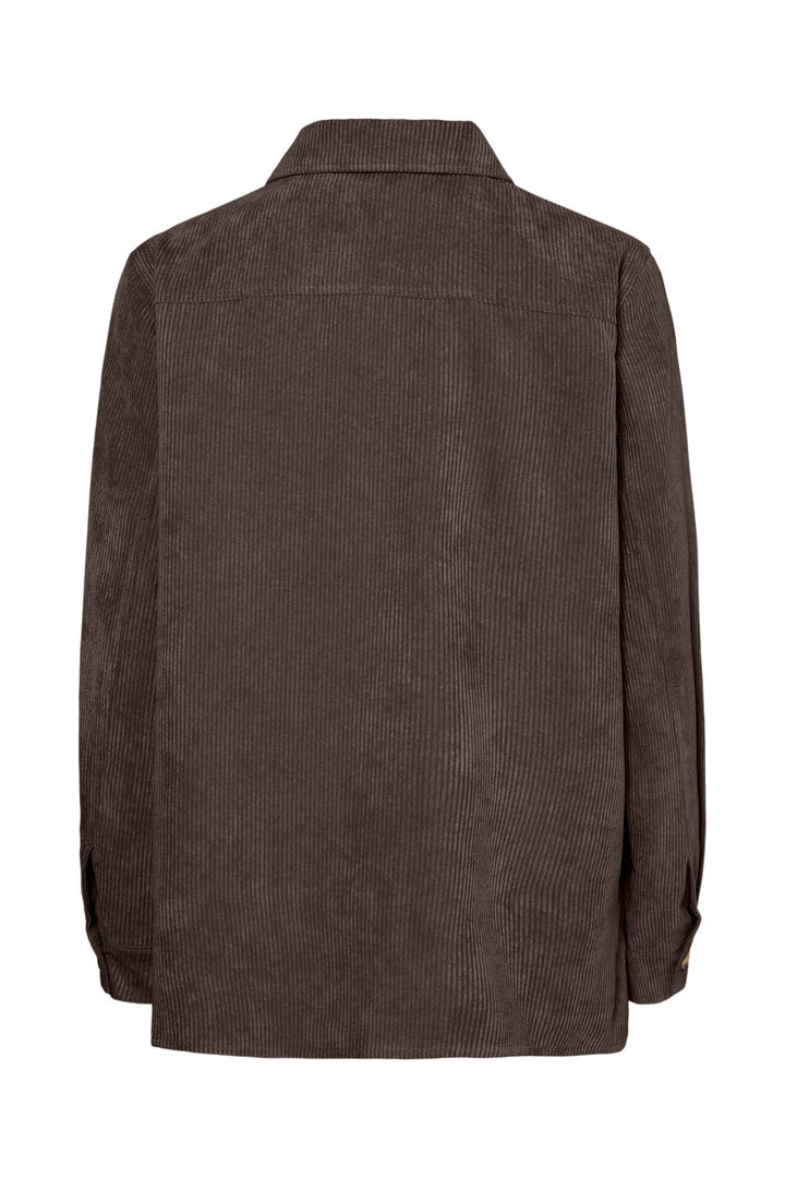Pieces - Pceffi Ls Corduroy Shirt - 4988237 Hot Fudge