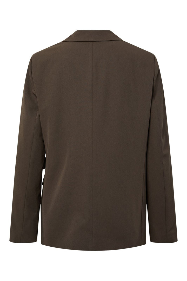 Pieces - Pcemy Blazer W. Tie Detail - 5134697 Turkish Coffee