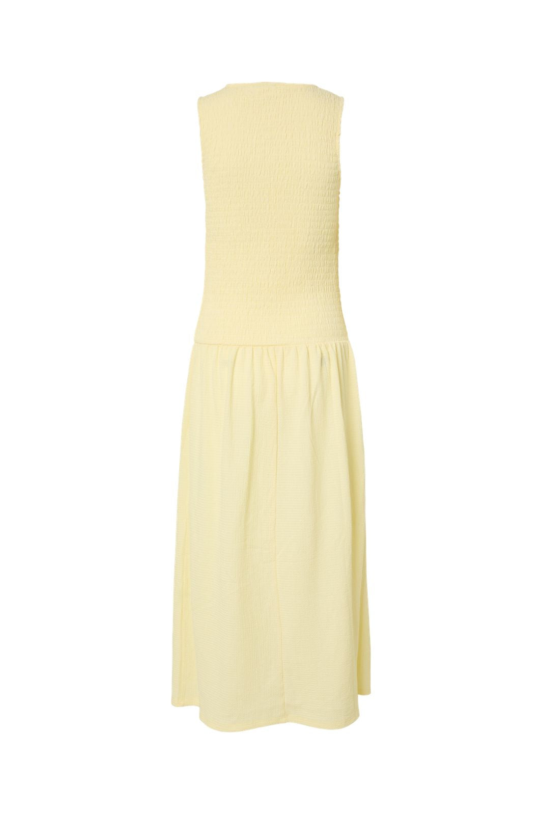 Pieces - Pcfess Sl Smock Dress - 5016369 French Vanilla