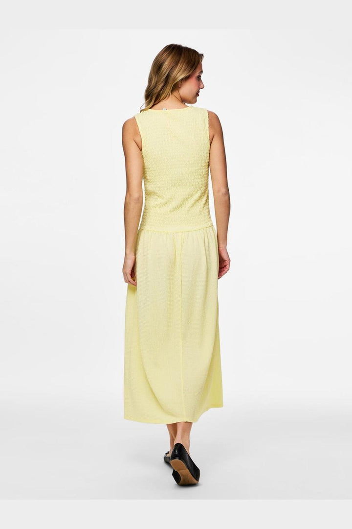 Pieces - Pcfess Sl Smock Dress - 5016369 French Vanilla
