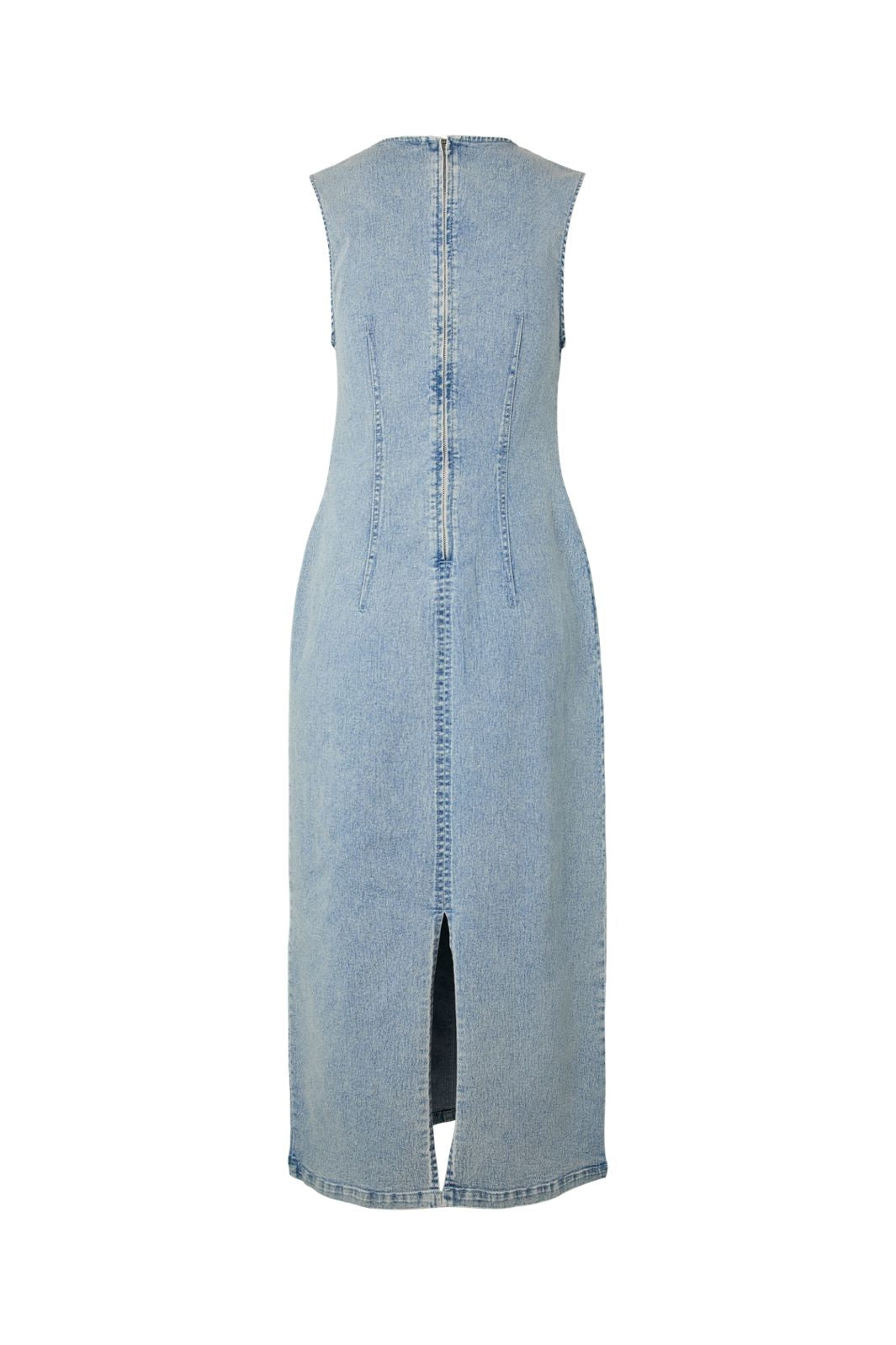 Pieces - Pcfranna Sl Long Dress - 5154380 Light Blue Denim