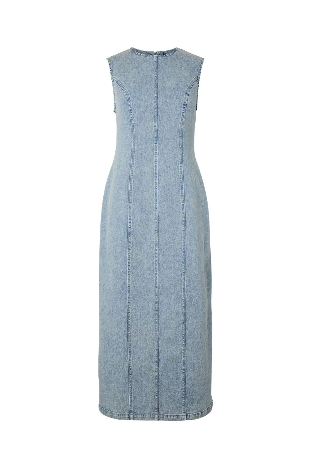 Pieces - Pcfranna Sl Long Dress - 5154380 Light Blue Denim