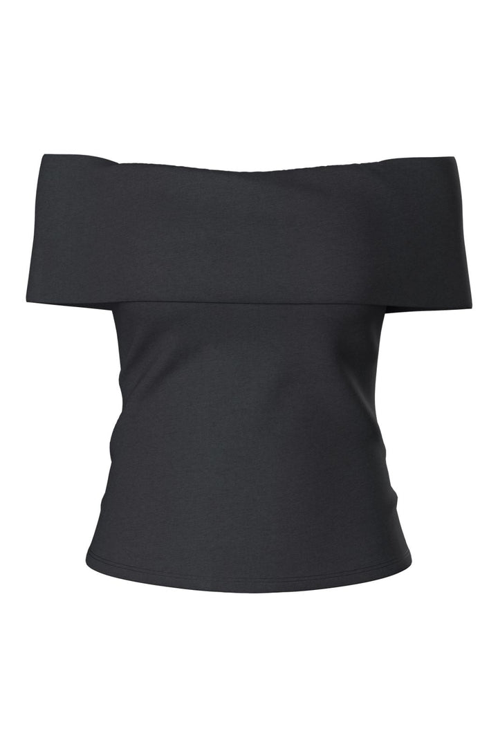 Pieces - Pcgeorgina Ss Off Shoulder Top - 5185869 Black