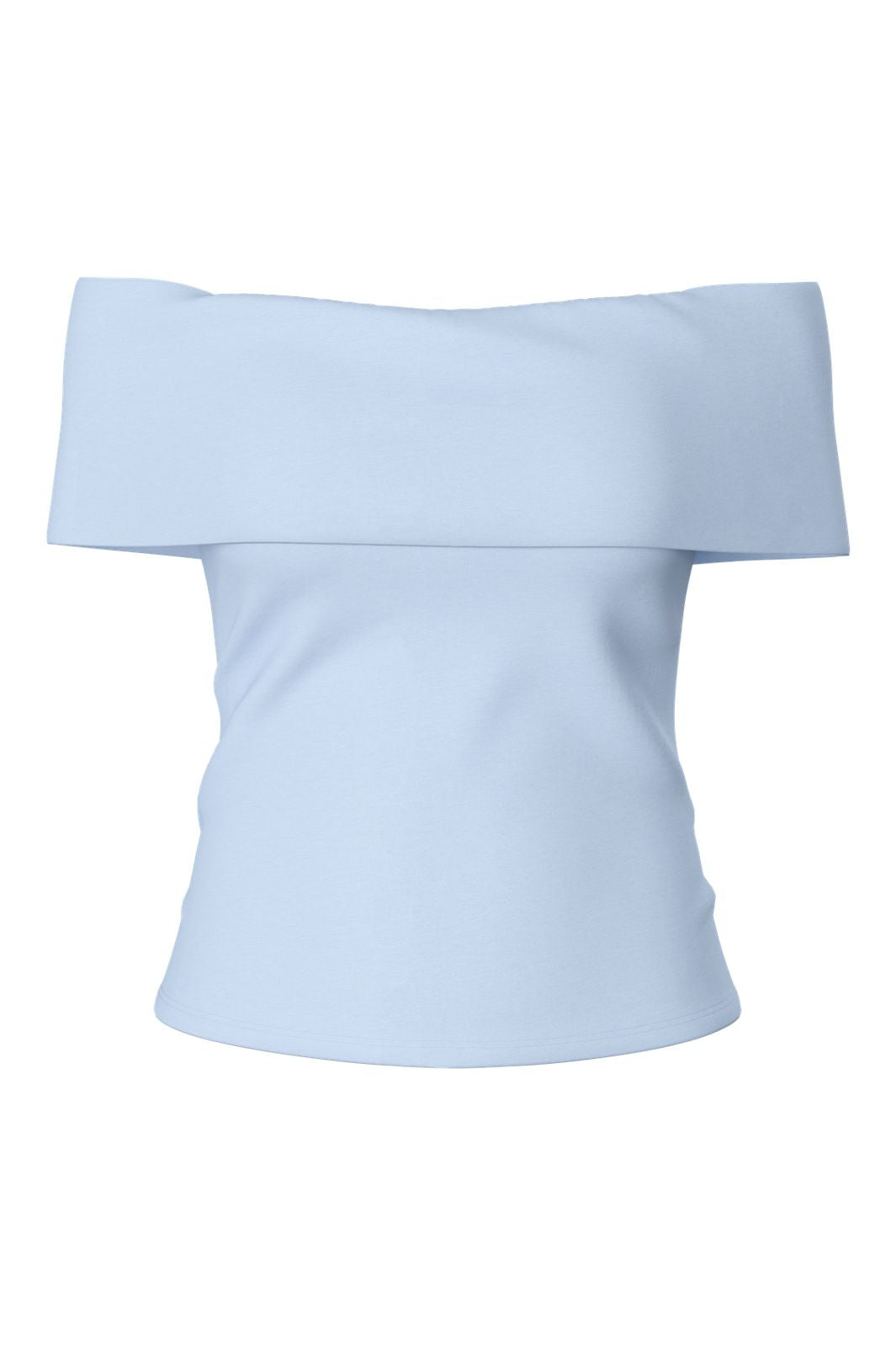 Pieces - Pcgeorgina Ss Off Shoulder Top - 5185870 Cashmere Blue