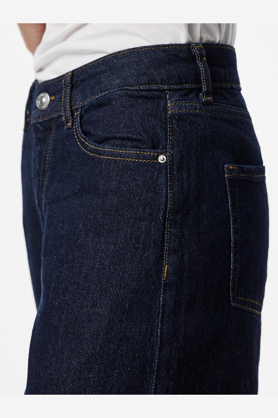 Pieces - Pcgrace Barrel Jeans - 5039576 Dark Blue Denim Rinse