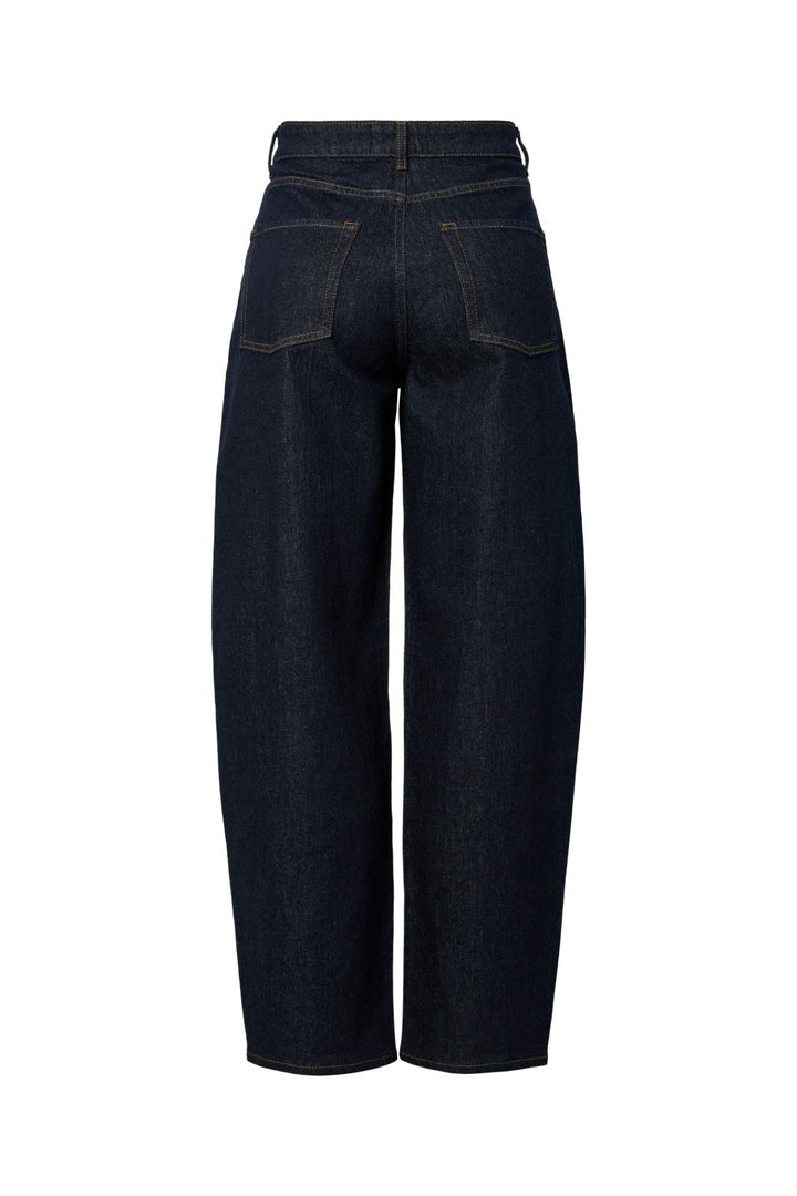 Pieces - Pcgrace Barrel Jeans - 5039576 Dark Blue Denim Rinse