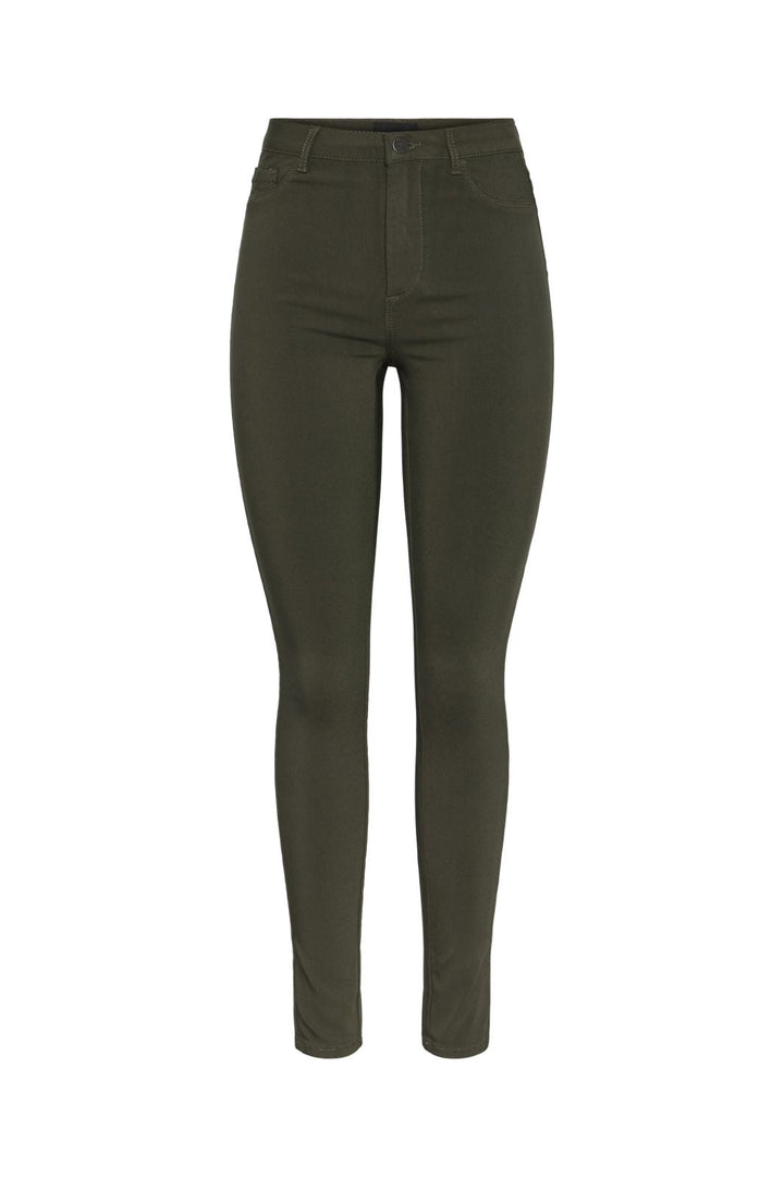 Pieces - Pchighskin Wear Jeggings - 4530982 Forest Night