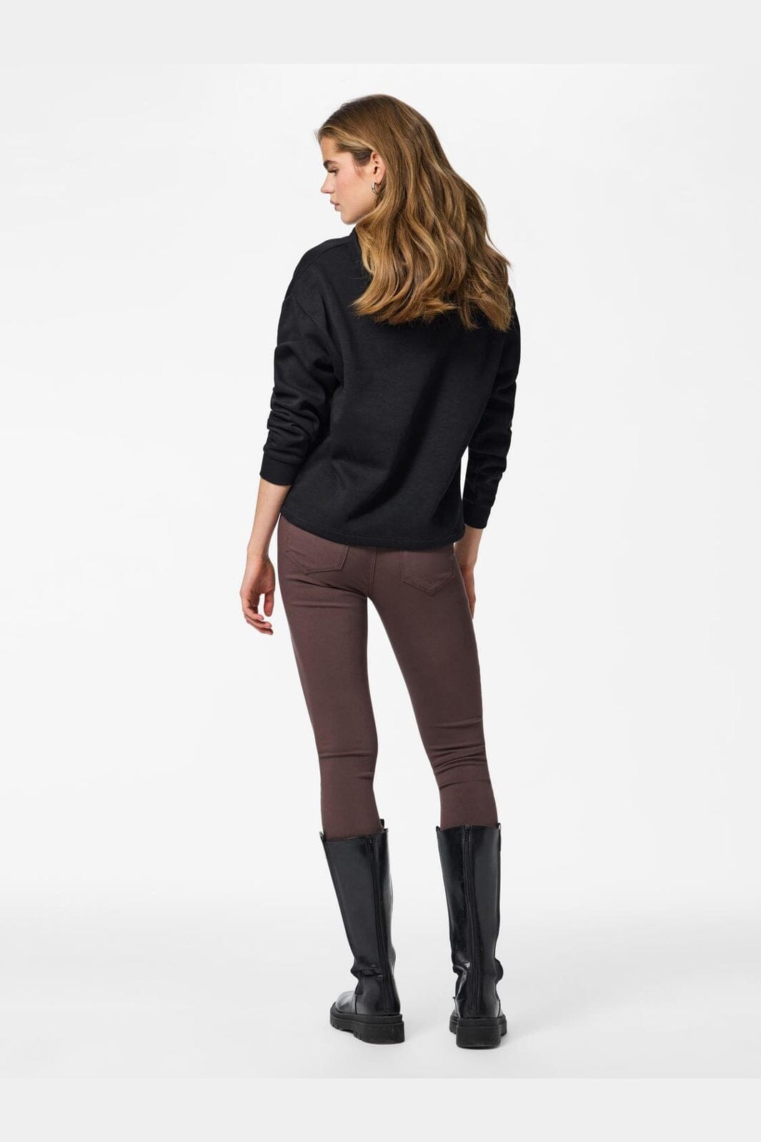 Pieces - Pchighskin Wear Jeggings - 5045710 Hot Fudge