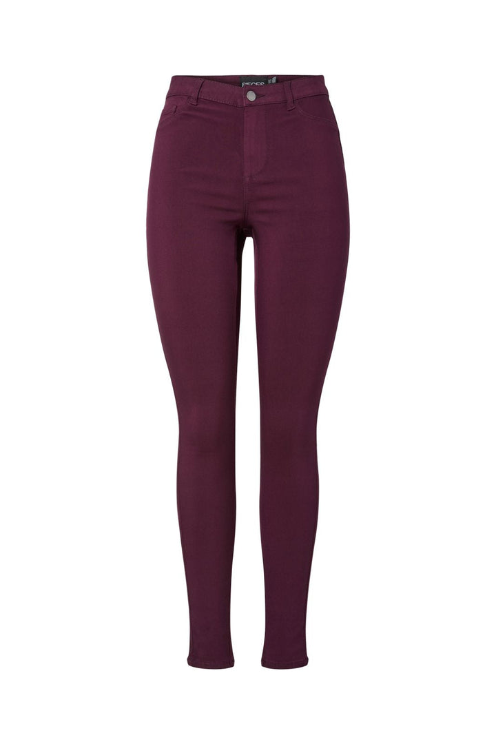 Pieces - Pchighskin Wear Jeggings - 5045711 Winetasting
