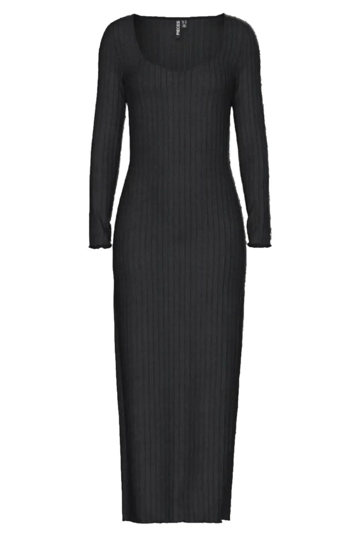 Pieces - Pciris Ls Ankle Dress - 4655874 Black Kjoler 