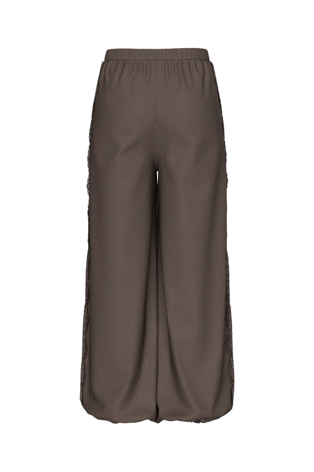 Pieces - Pcjolivia Hwlace Detail Balloon Pant - 5185388 Hot Fudge Hot Fudge Lace