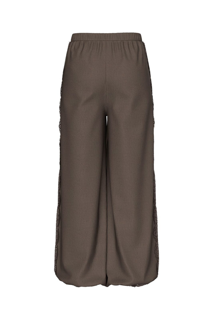 Pieces - Pcjolivia Hwlace Detail Balloon Pant - 5185388 Hot Fudge Hot Fudge Lace