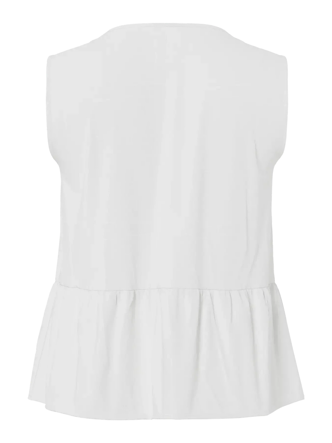 Pieces - Pcjolly Sl Tie Top - 4904304 Bright White Toppe 
