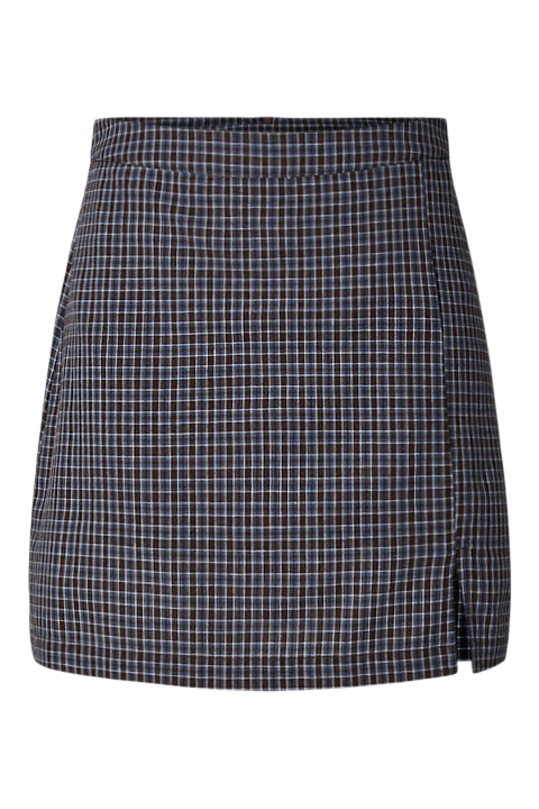Pieces - Pcjune A-Shaped Short Skirt - 5162438 Cashmere Blue Hot Fudge
