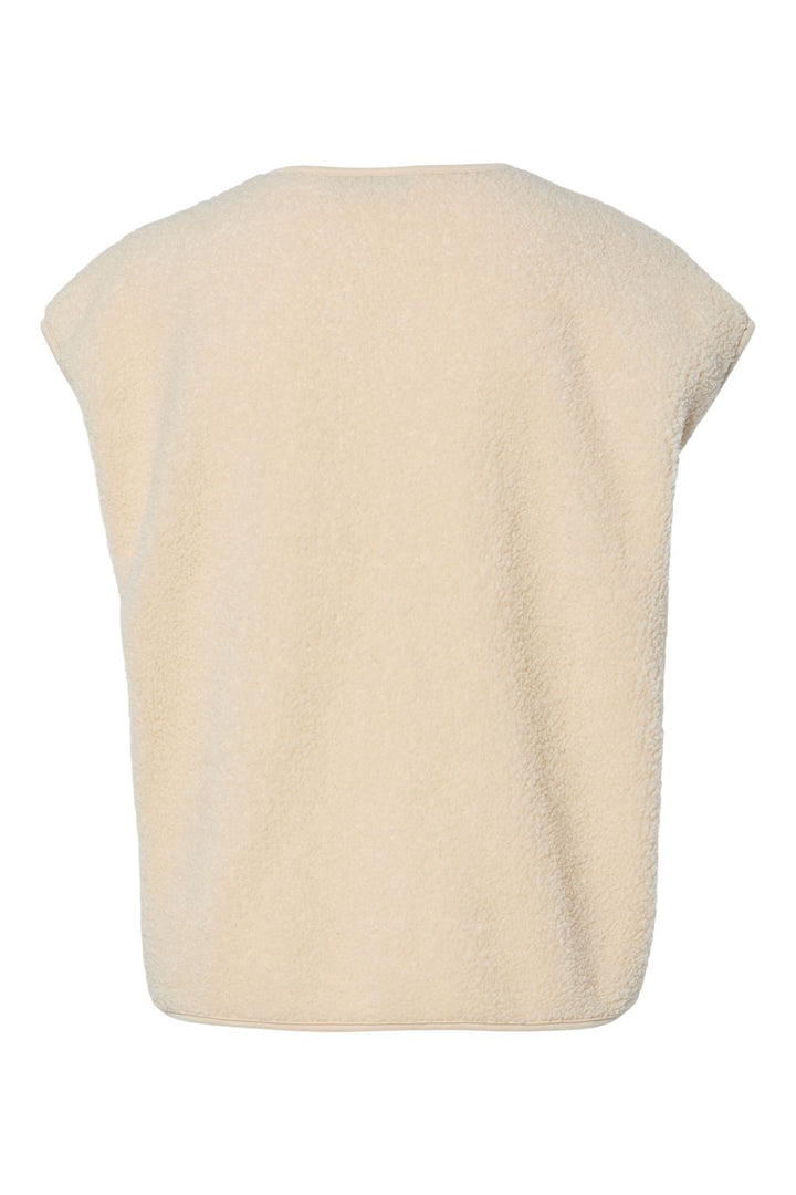 Pieces - Pckatty Teddy Vest - 4897815 Birch