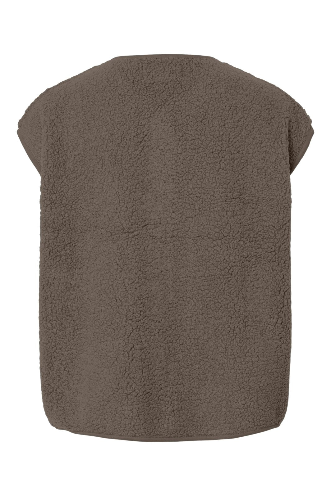 Pieces - Pckatty Teddy Vest - 5098427 Morel