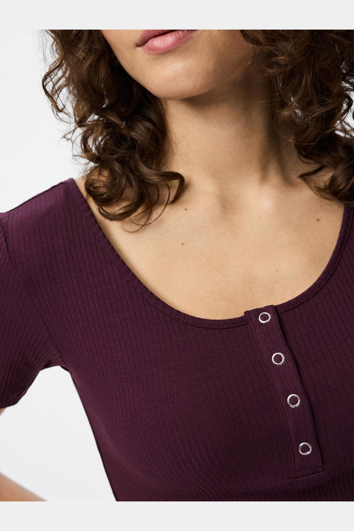 Pieces - Pckitte Ss Top - 4493468 Winetasting