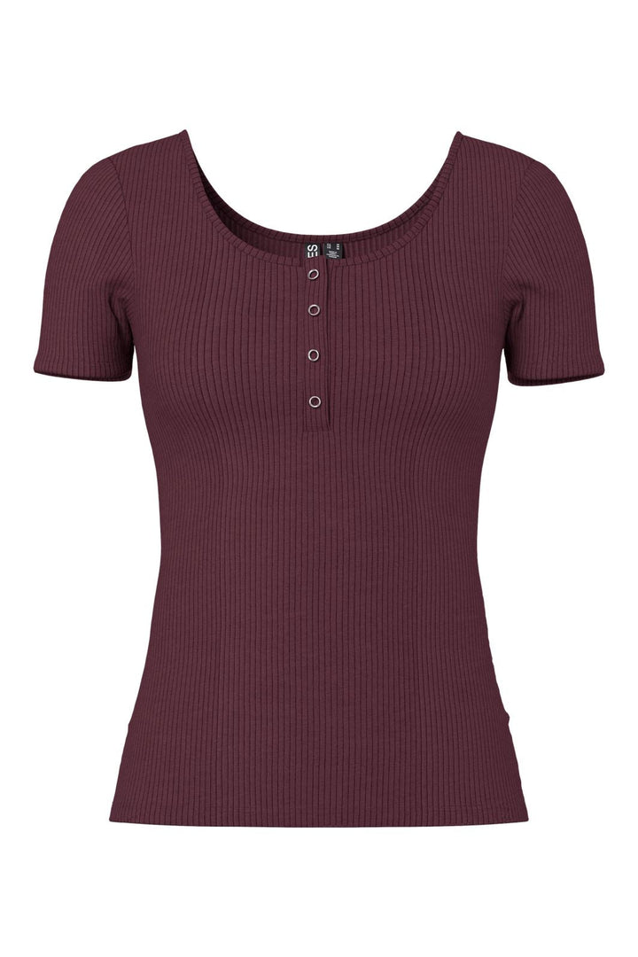 Pieces - Pckitte Ss Top - 4493468 Winetasting
