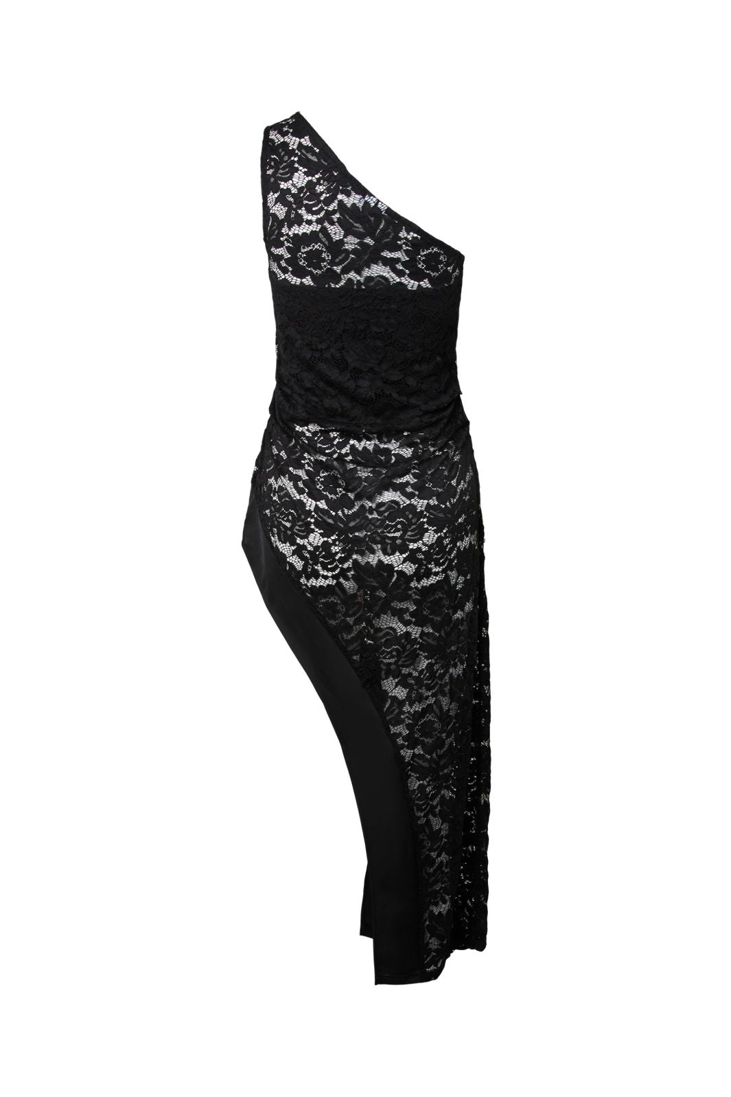 Pieces - Pclola Asymmetric Lace Top - 5225590 Black
