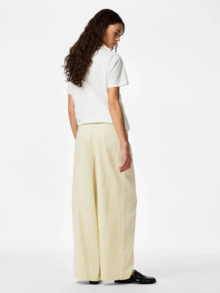 Pieces - Pcmajse Wide Pants Pp - 5040797 Birch Bukser 