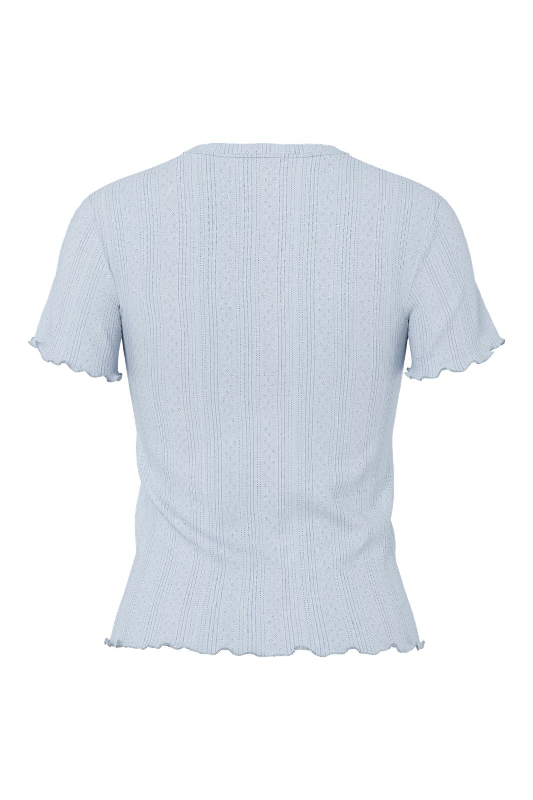Pieces - Pcmarie Ss O-Neck Poin Top - 4798918 Cashmere Blue