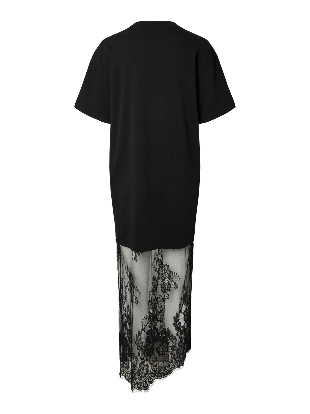 Pieces - Pcmave Ss Lace Long Dress - 5205151 Black Kjoler 
