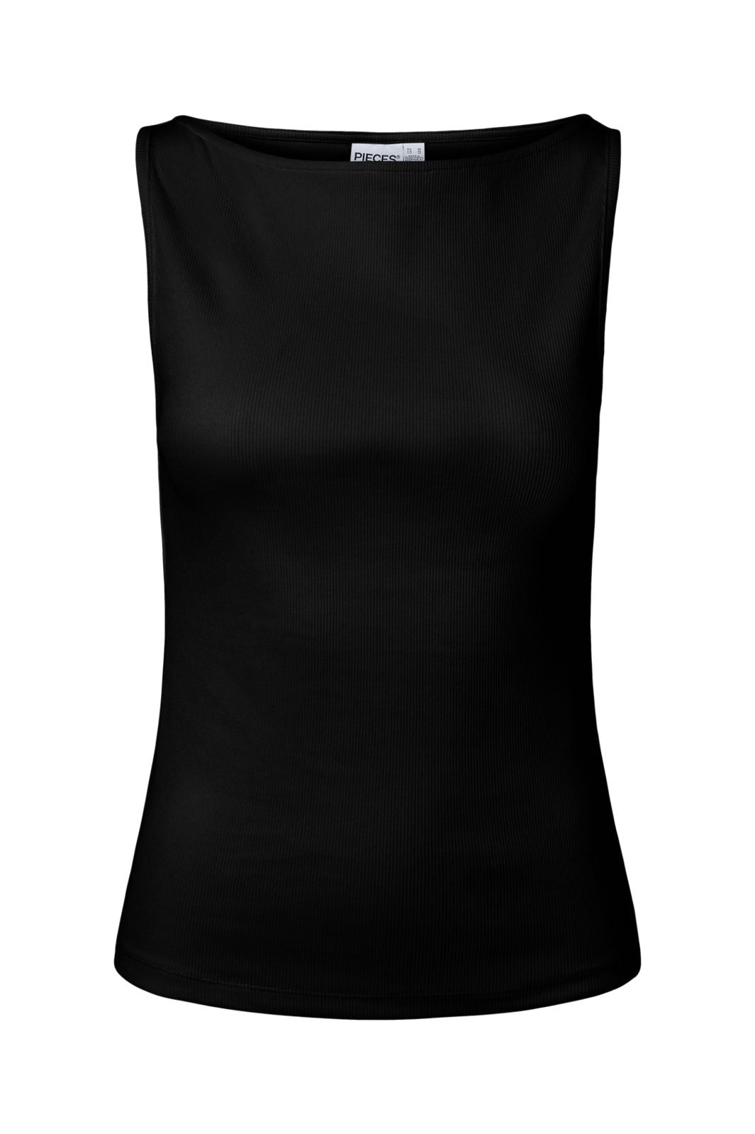 Pieces - Pcmay Sl Boatneck Top - 5165697 Black