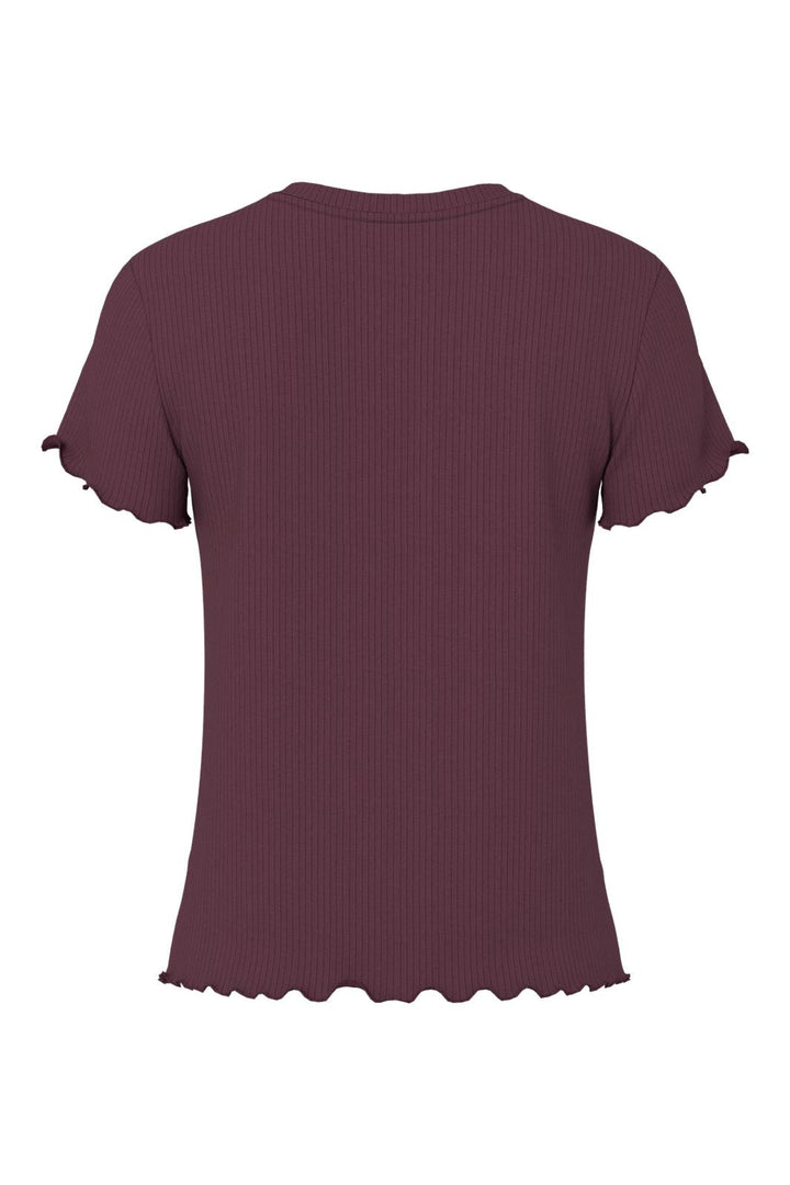 Pieces - Pcnicca Ss O-Neck Top - 5048765 Winetasting