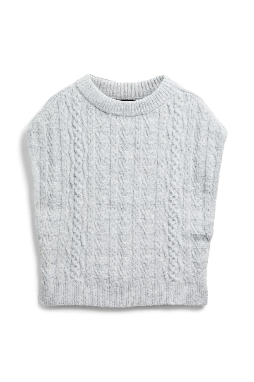 Pieces - Pcnosie Poncho - 4579703 Light Grey Melange