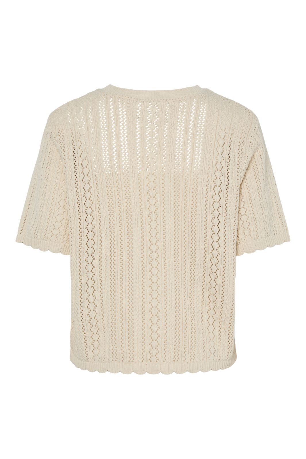 Pieces - Pcnuka Ss O-Neck Knit Cardigan - 4897931 Birch