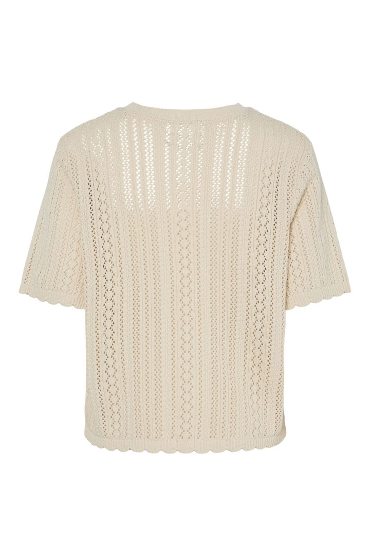 Pieces - Pcnuka Ss O-Neck Knit Cardigan - 4897931 Birch