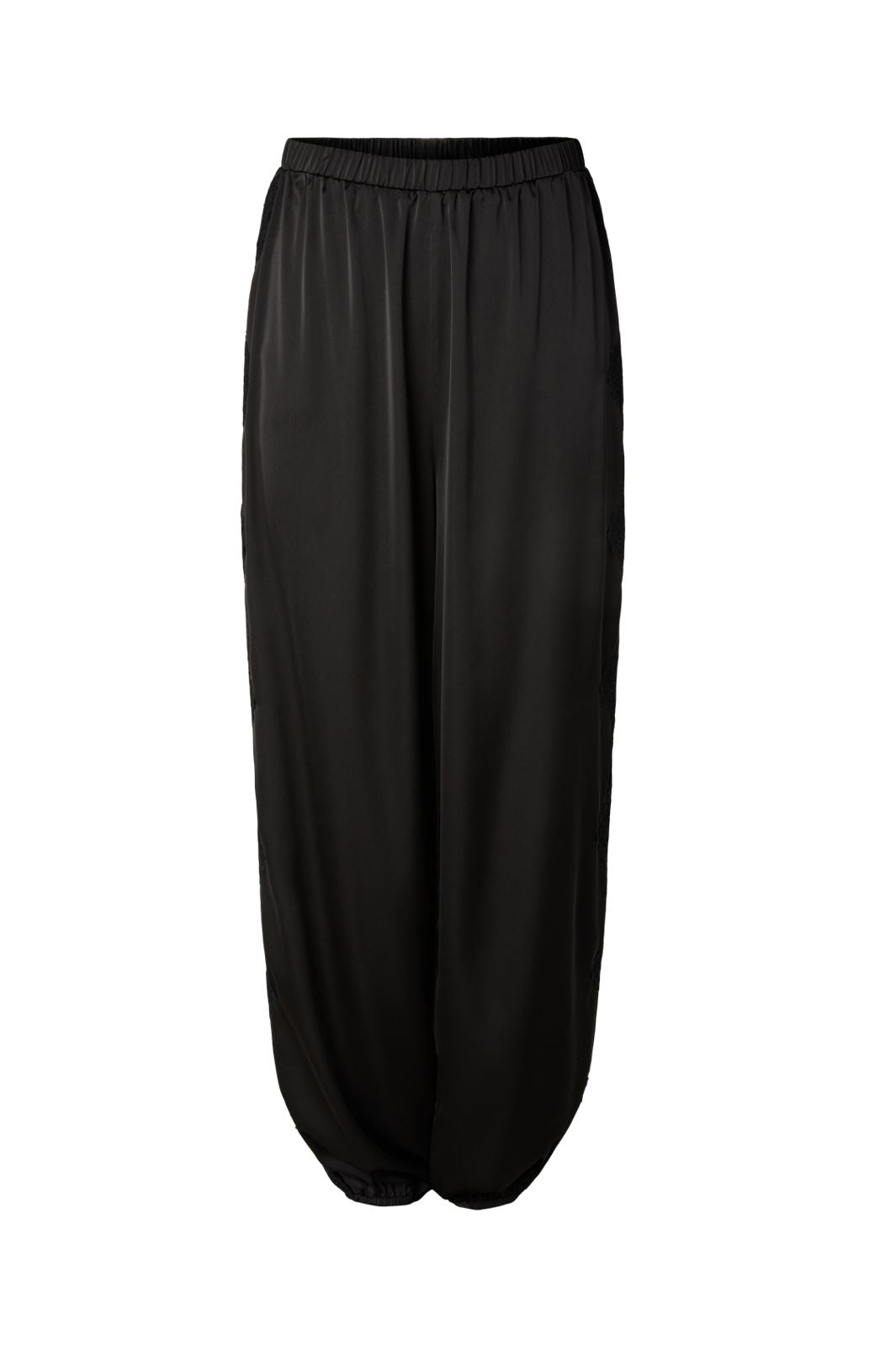 Pieces - Pcolli Balloon Satin Pants - 5233646 Black