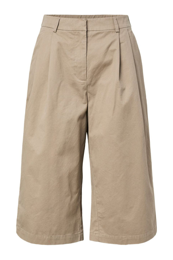 Pieces - Pcpam Bermuda Jorts - 5031931 Greige