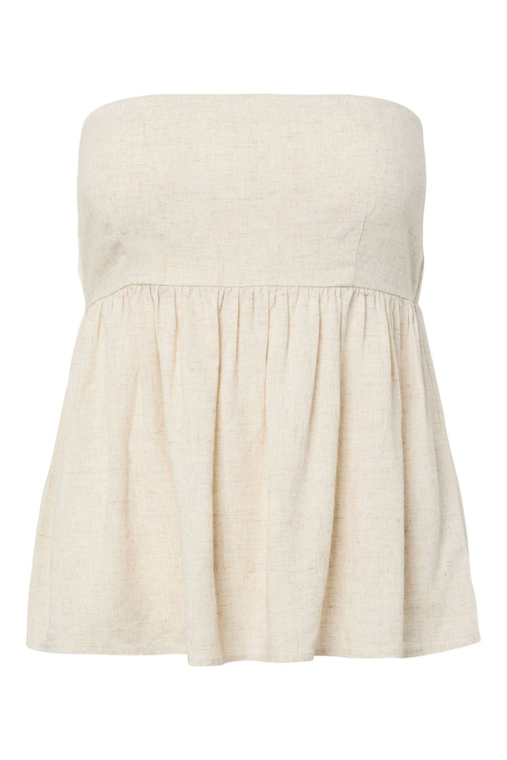 Pieces - Pcpia Strapless Top - 5061111 Birch Melange