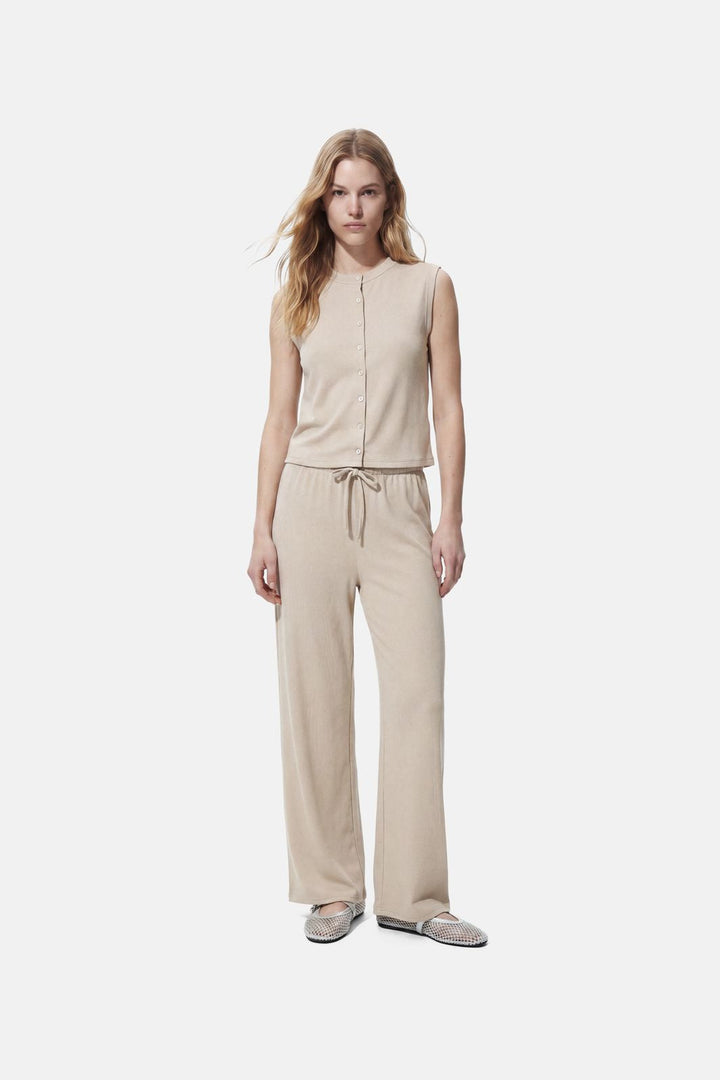 Pieces - Pcpimi Ss Vest Pwp - 5016658 Silver Lining