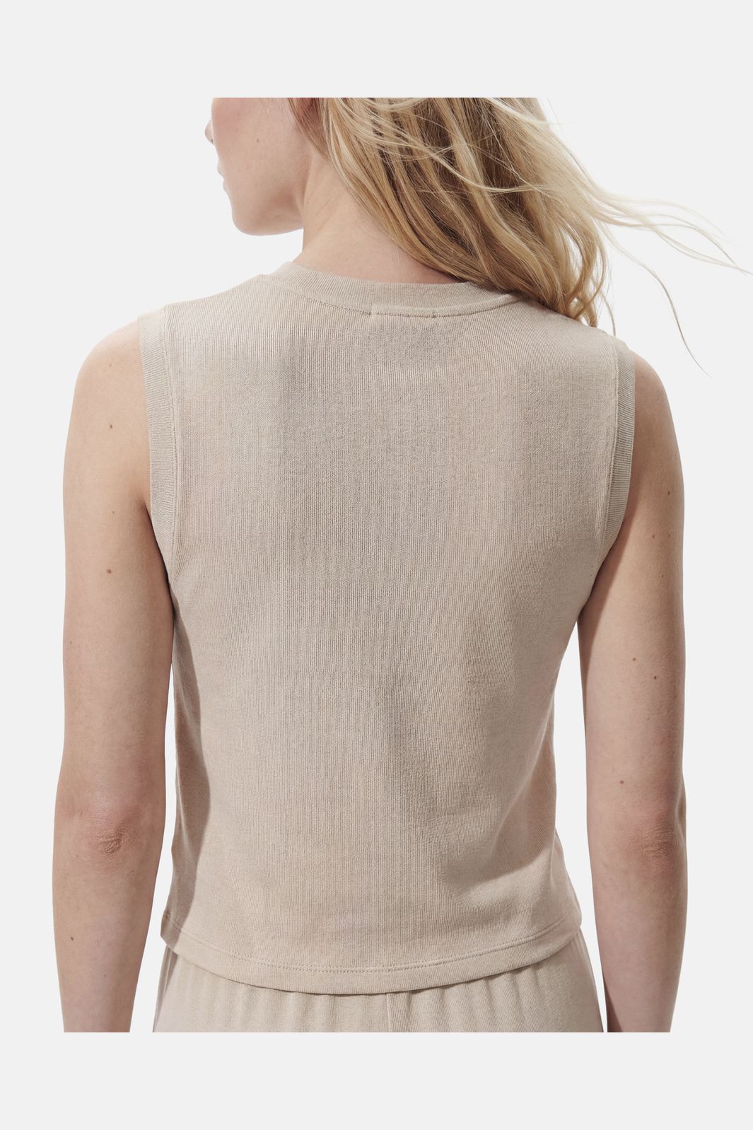 Pieces - Pcpimi Ss Vest Pwp - 5016658 Silver Lining