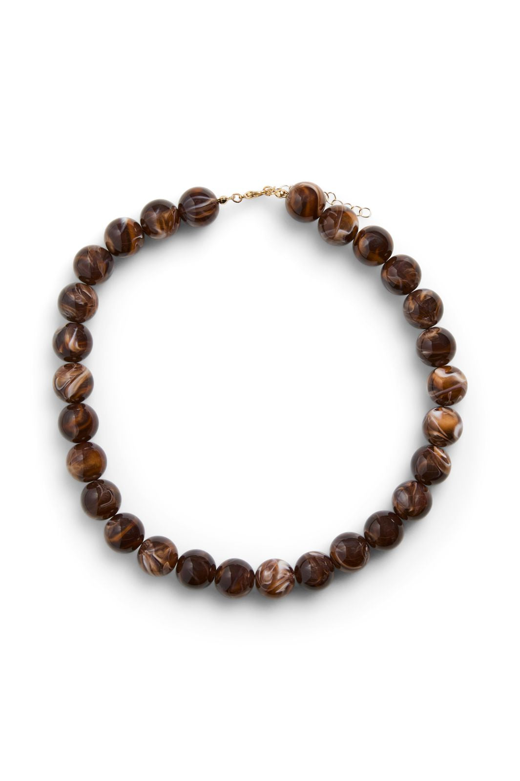 Pieces - Pcregitse D Necklace - 4886767 Brown Stone
