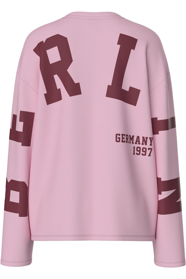 Pieces - Pcria Fany Ls T-Shirt - 5139334 Roseate Spoonbill Berlin