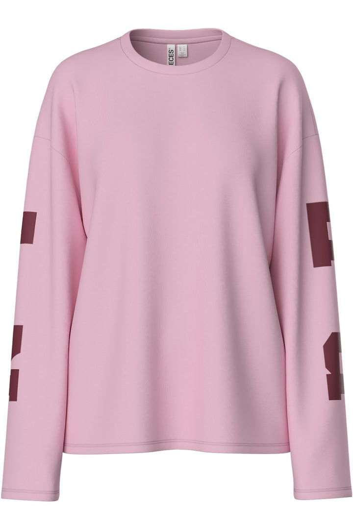 Pieces - Pcria Fany Ls T-Shirt - 5139334 Roseate Spoonbill Berlin