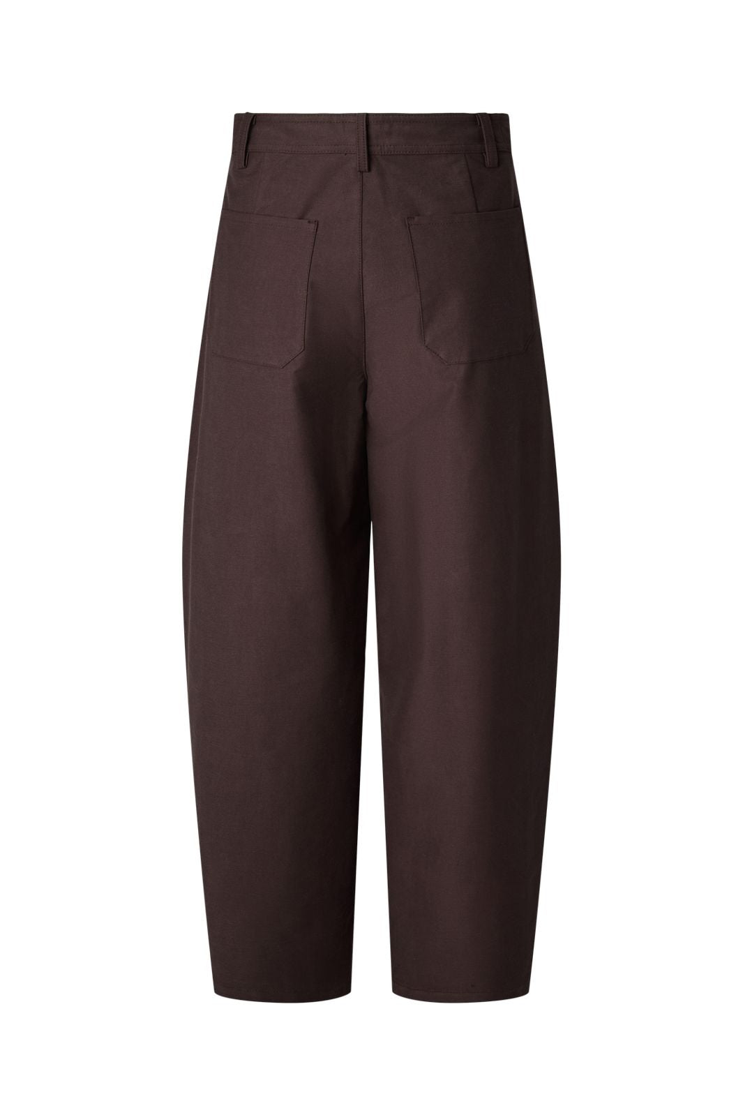 Pieces - Pcrikke Barrel Pants - 5135435 Hot Fudge