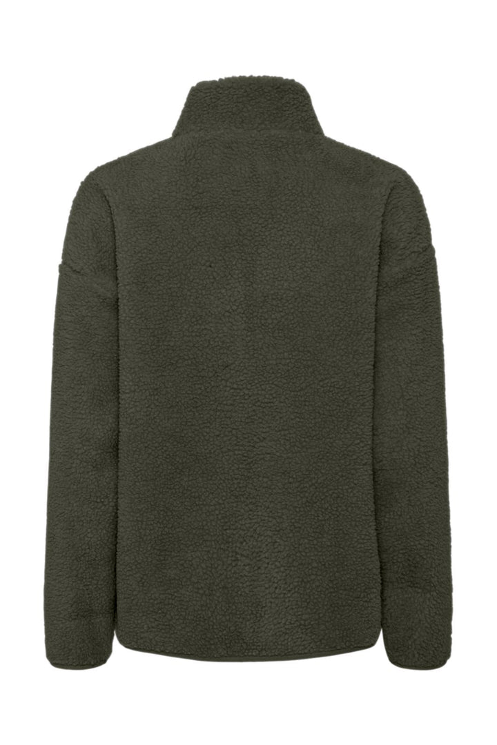 Pieces - Pcsadia Ls Teddy Jacket - 4863608 Forest Night