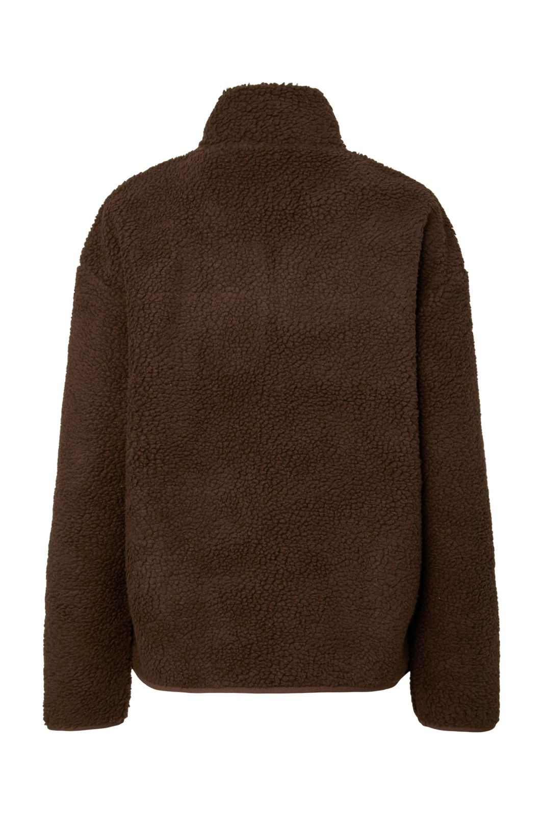 Pieces - Pcsadia Ls Teddy Jacket - 5055022 Hot Fudge